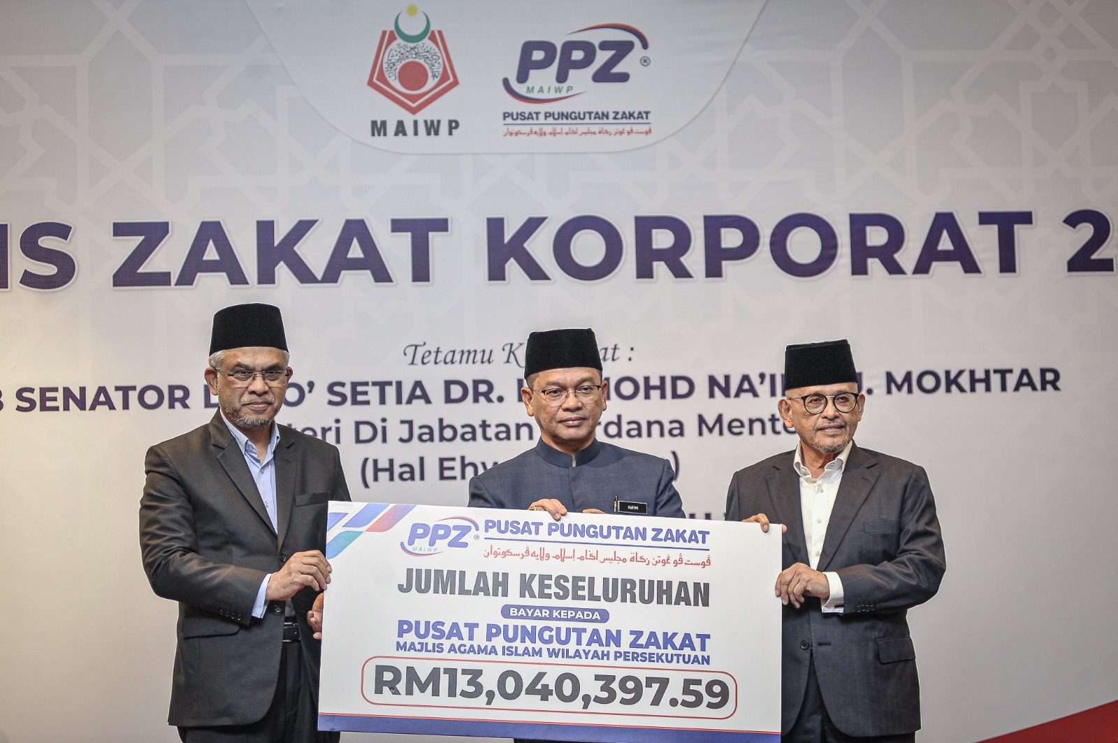 PPZ-MAIWP terima bayaran zakat perniagaan RM13 juta