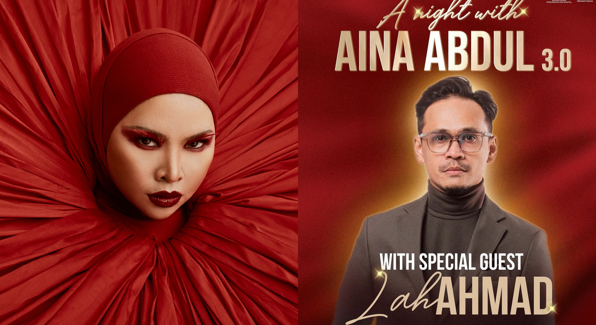 Penampilan khas Lah Ahmad pada konsert Aina Abdul Sabtu depan