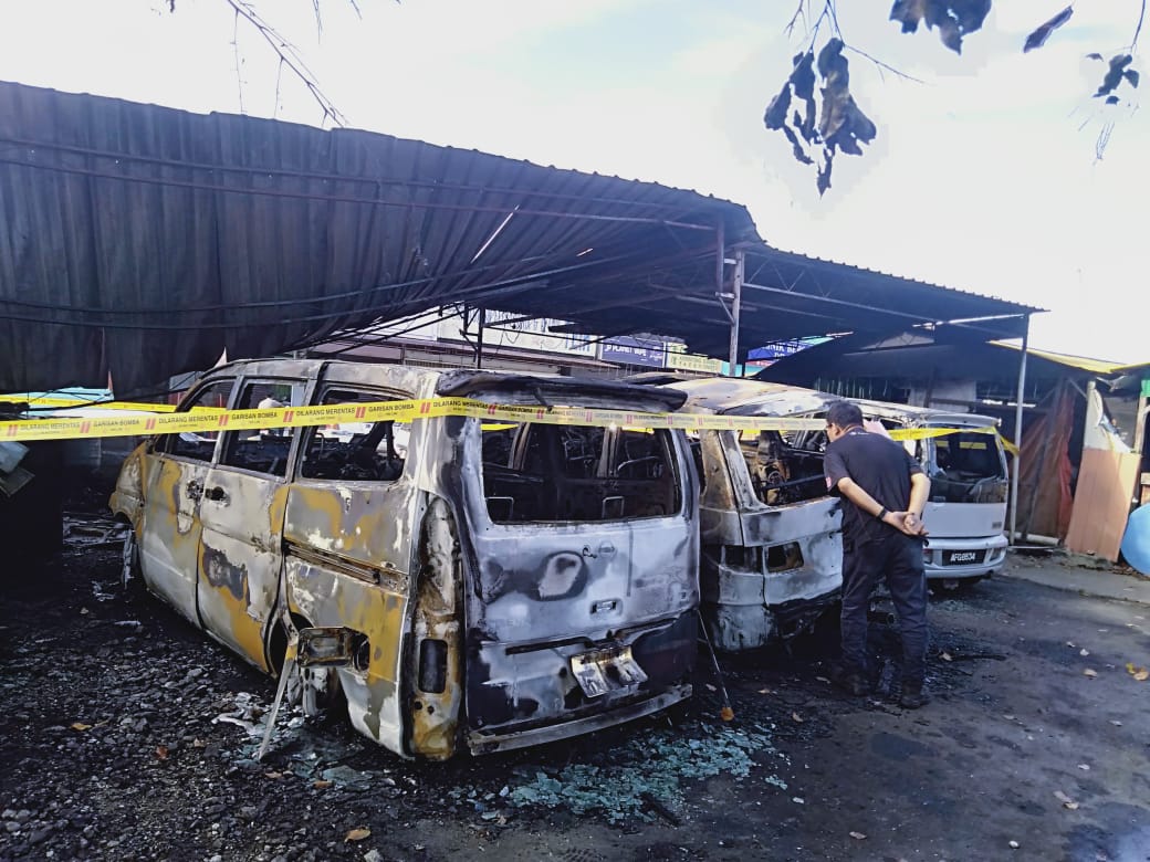 Kebakaran bengkel disyaki akibat perbuatan khianat