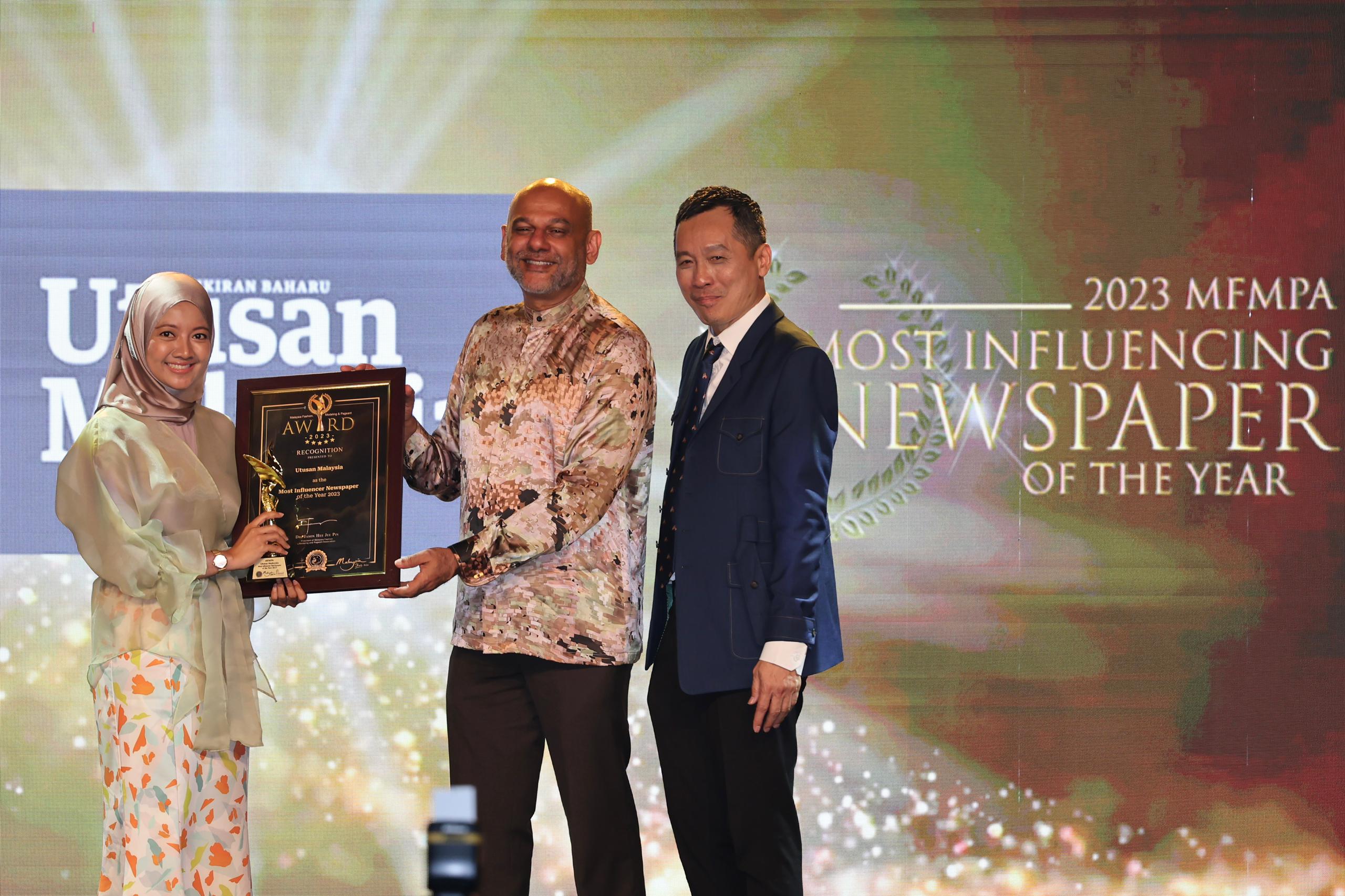 Utusan Malaysia dinobat akhbar paling berpengaruh 2023