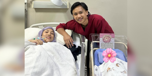 Selamat lahirkan puteri sulung, Shila dan Ubai beri nama Rhea Akira