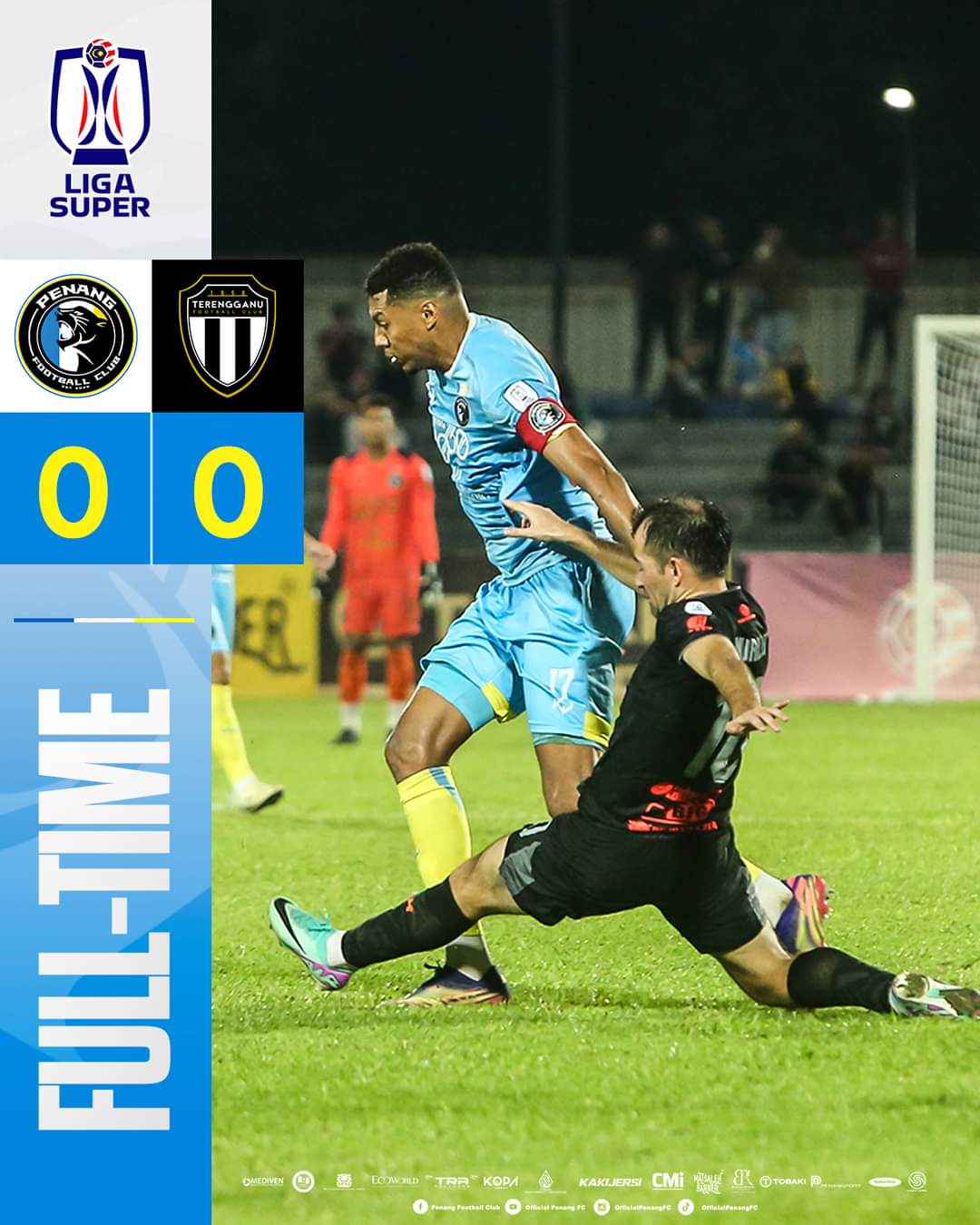 Penang FC, Terengganu kongsi mata di Bandaraya