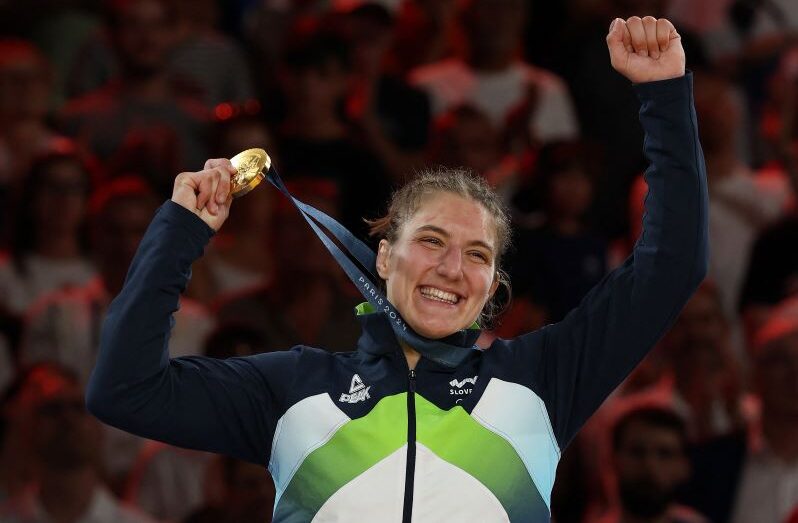 Andreja Leski dari Slovenia menang emas judo wanita 63kg