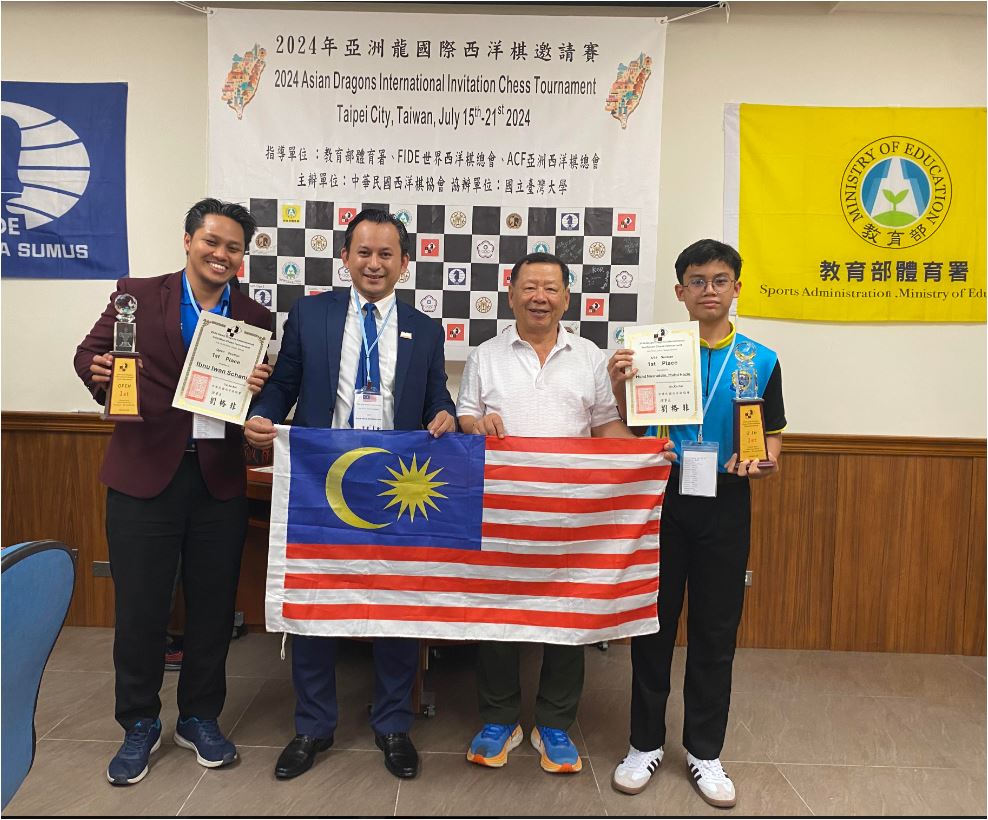 Pasukan catur Malaysia muncul juara di Taipei