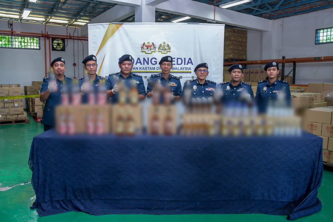 Kastam rampas minuman keras RM2.8 juta