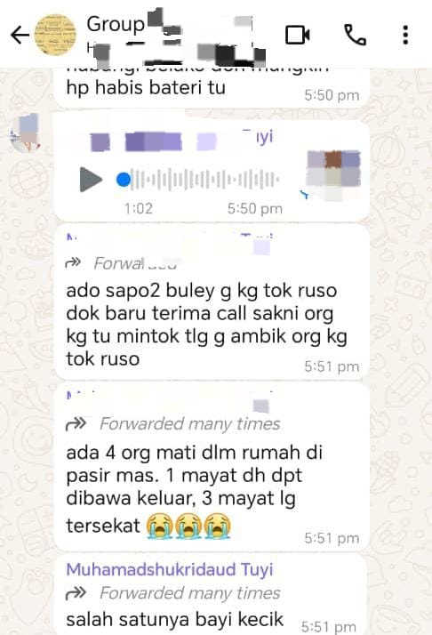 Tular empat mati di Pasir Mas tidak benar