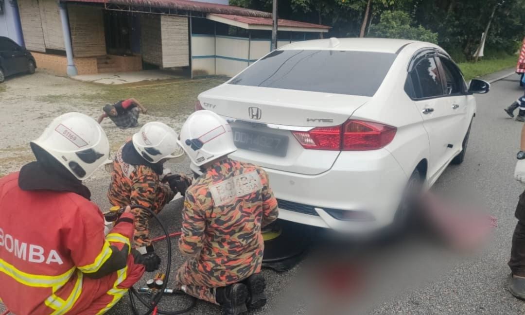 Pemuda maut tersepit bawah Honda City