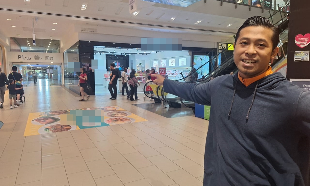 Panik selamatkan pengunjung lari ke laluan belakang kedai