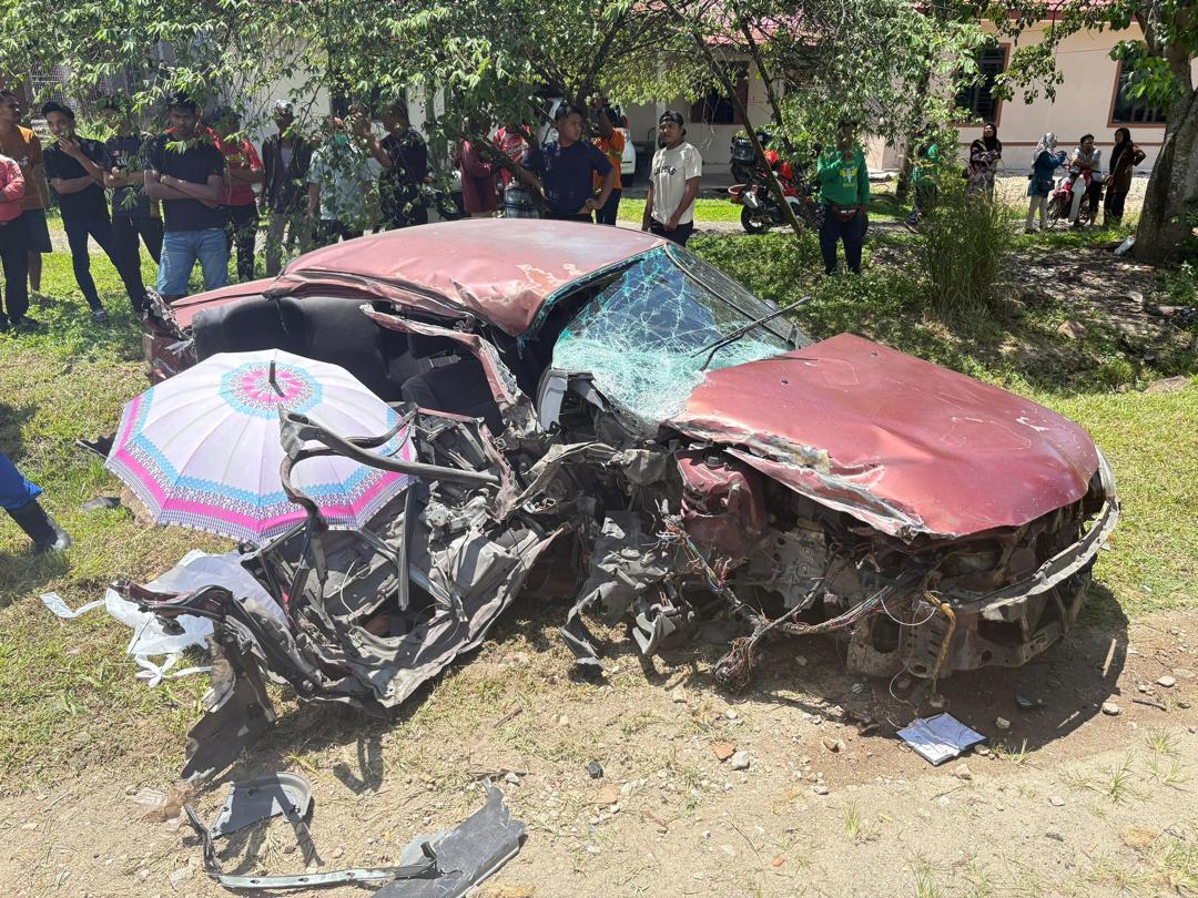 Lelaki maut kereta dipandu bertembung treler