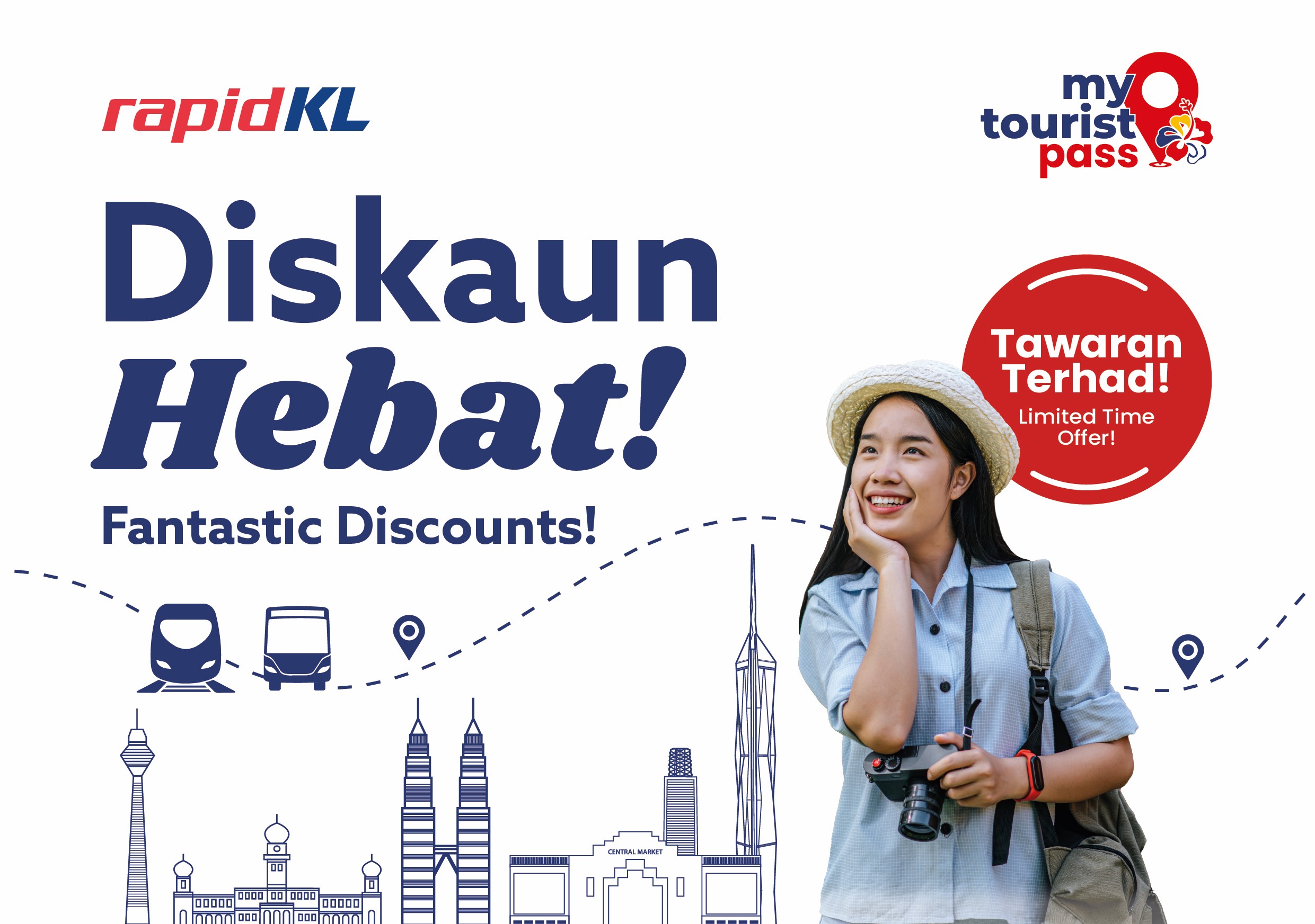 Rapid KL tawar pas MyTourist serendah RM15