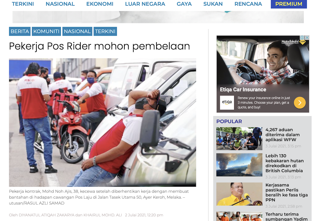 Henti dasar ‘Free Enterprise’, kurangkan beri lesen kurier – Utusan Digital