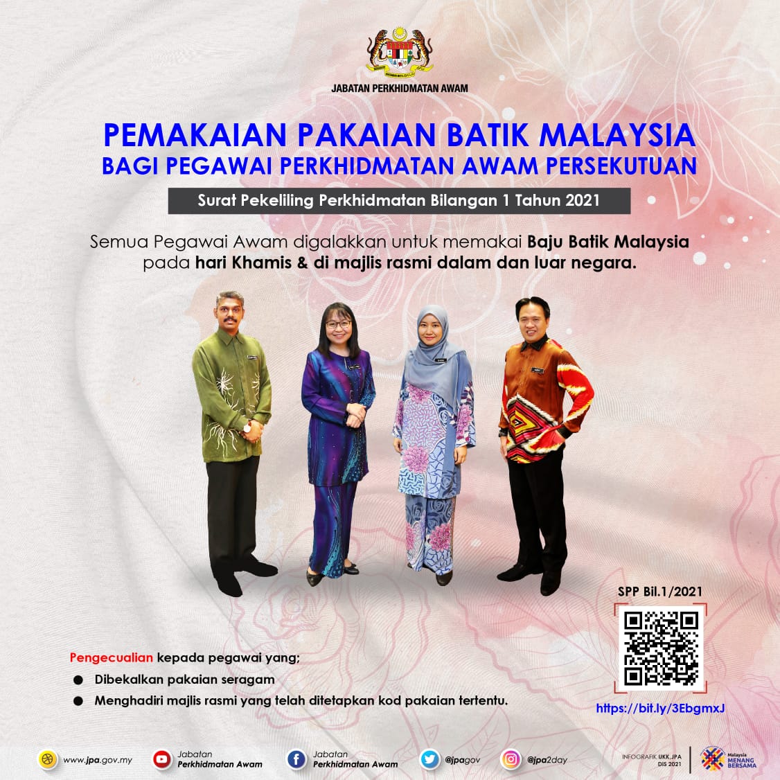 Le PSD publie chaque jeudi une circulaire sur l’utilisation du batik malaisien par les fonctionnaires