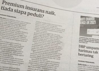 KERATAN akhbar 9 Disember 2021.