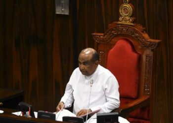 Speaker Parlimen Sri Lanka, Mahinda Yapa Abeywardena.