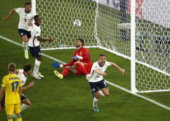 Jordan Henderson gembira dapat meledak gol ketika membantu England menewaskan Ukraine - AFP