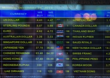 KADAR tukaran mata wang sesebuah negara termasuk ringgit ditentukan oleh persepsi dan faktor sebenar ekonomi. – AFP