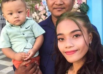 PHUONG Ratha membunuh isterinya, Ly Srey Nouch, 23, selepas mendakwa mangsa mempunyai hubungan sulit dengan lelaki lain. - VIRAL PRESS