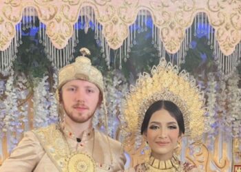 ANDI Andira Mario Rita berkahwin dengan atlet MMA, Joshua William George Fothergill. - AGENSI  