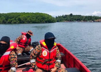 OPERASI SAR lelaki hilang di perairan Pulau Buntal, Sandakan diteruskan hari ini-IHSAN BOMBA
