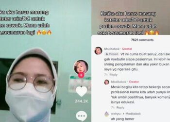 TANGKAP layar video seorang pelatih amali bidang kejururawatan yang menceritakan pengalamannya memasang tiub kencing pada pesakit lelaki. - AGENSI