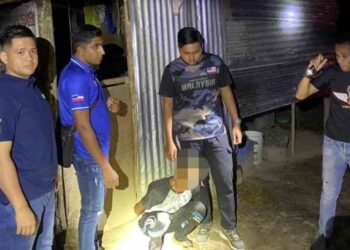 PASUKAN polis menahan lelaki yang disyaki merogol anak tirinya di Kampung Iban Merotai, Tawau-IHSAN PDRM