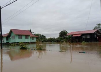 KEADAAN banjir di Beluran sebelum ini