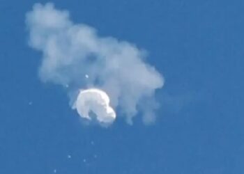 BELON pengintip China yang ditembak jatuh oleh jet pejuang AS. - AGENSI   