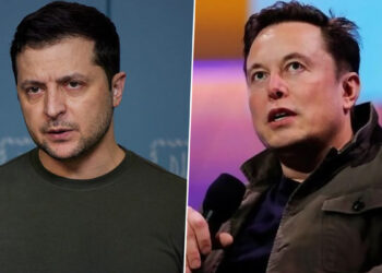 ZELENSKY dan Elon Musk saling berperang dalam Twitter. - AGENSI