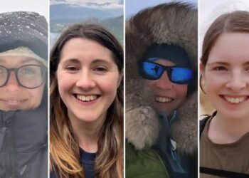 MAIRI Hilton (dari kiri), Natalie Corbett, Lucy Bruzzone dan Clare Ballantyne dipilih untuk bekerja di pejabat pos di Antartika.  - ANTARCTIC HERITAGE TRUST