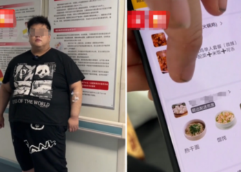 BERAT badan Xiao Li bertambah sebanyak 100kg selepas
pengambilan makanan berlebihan. – AGENSI