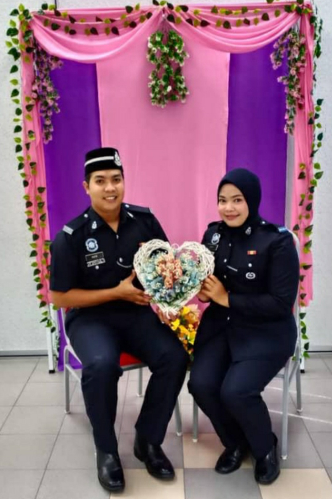 PKPB: Pasangan polis nikah 10 minit ketika bertugas ...