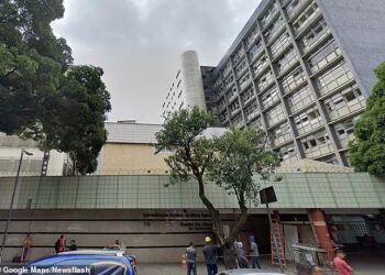 BANGUNAN Hospital das Clínicas da UFMG di Brazil.