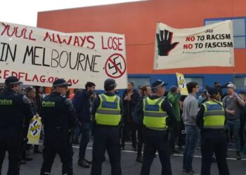 MELBOURNE menyaksikan peningkatan protes dan bantahan melibatkan kumpulan ekstremis neo-Nazi.-AGENSI