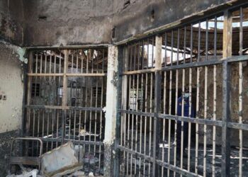 KEADAAN sel Penjara Koreksional Tengerang selepas kebakaran yang mengorbankan 44 banduan. – AGENSI