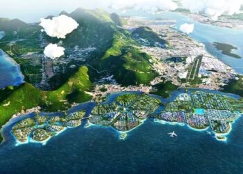 Pembangunan projek tambak laut bagi membentuk tiga buah pulau buatan di perairan selatan Pulau Pinang