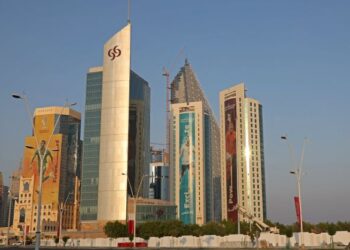 PEMANDANGAN bandar Lusail menjelang penganjuran Piala Dunia 2022 di Qatar. - AFP    