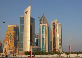 PEMANDANGAN bandar Lusail menjelang penganjuran Piala Dunia 2022 di Qatar. - AFP    
