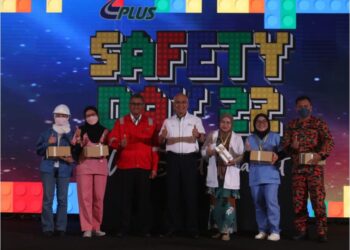 Majlis meraikan Hari Keselamatan PLUS edisi kelima di Persada PLUS, baru-baru ini.