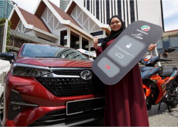 FARISHA Fran Anak Patrick berjaya membawa pulang sebuah Perodua Alza 1.5 AV.