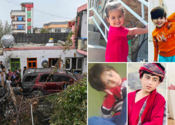 ANTARA kanak-kanak yang terkorban dalam serangan dron di Kabul.  – AGENSI