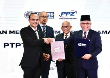 MAJLIS pertukaran memorandum persefahaman antara PTPTN dan PPZ-MAIWP di Kuala Lumpur, semalam.
