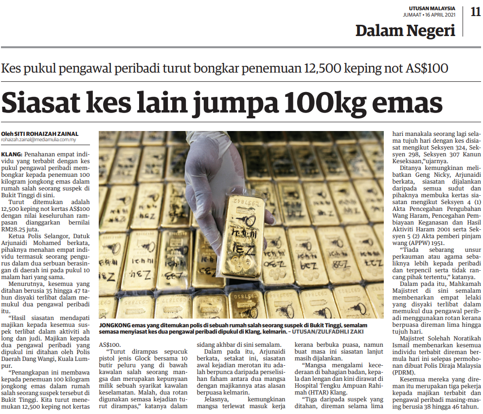Pengawal peribadi tahu u0027kerjau0027 kotor majikan - Utusan Digital