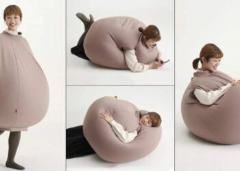 BEAN bag itu membolehkan individu duduk atau berbaring dengan selesa pada bila-bila masa sahaja. - AGENSI