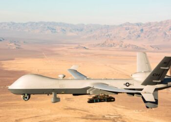 GAMBAR fail dron MQ-9 Reaper milik Amerika Syarikat (AS). - AFP 
