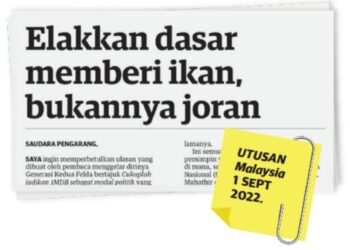 KERATAN akhbar Utusan Malaysia bertarikh 1 September  2022.