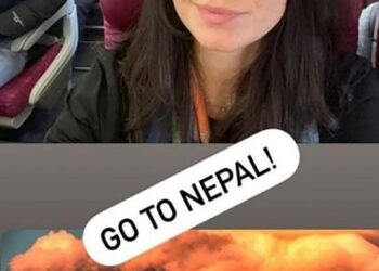 ELENA Banduro memuat naik gambar swafoto dirinya tersenyum, dengan kapsyen tertera Go to Nepal. - AGENSI 