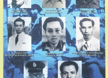 ANTARA anggota polis dan penduduk kampung yang terkorban ketika peristiwa Bukit Kepong pada 1950.