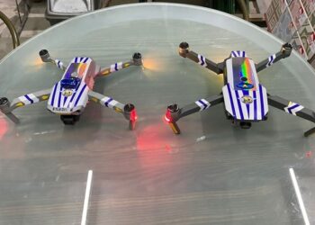 POLIS Indonesia merancang menggunakan dron bagi memantau aliran trafik. - AGENSI   