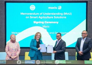 MAJLIS menandatangani memorandum persefahaman antara Maxis dan MARDI bagi membangunkan penyelesaian berasaskan pertanian dan agrimakanan.