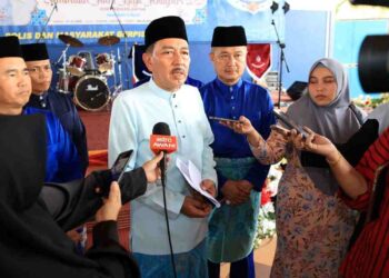 MUHAMAD Zaki Harun semasa sidang selepas Sambutan Hari Raya Aidilfitri 2023 Kontinjen Kelantan di Ibu Pejabat Polis Kontinjen (IPK) Kelantan, Kota Bharu, Kelantan-UTUSAN/KAMARUL BISMI KAMARULZAMAN